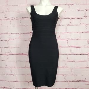 Herve Leger Classic Black Bandage Dress
